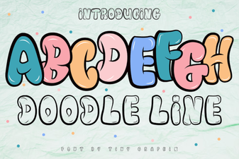Creative Doodle Line Fonts for Unique Projects
