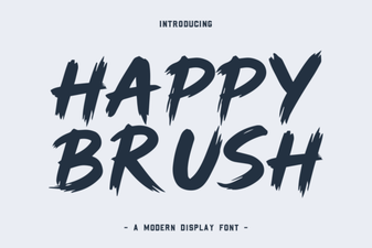 Creative Projects Using Happy Brush Font