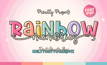 Rainbow Memories: Creative Font Projects & Ideas