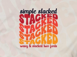 Design a Logo with a Simple Stacked Font