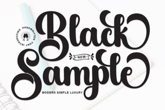 Free Black Sample Fonts for Your Design Projects