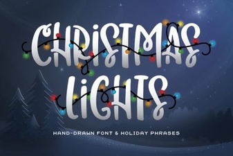 Christmas Lights Fonts: Illuminate Your Designs