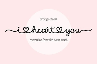Creative Font Inspiration: Using I Heart You Font