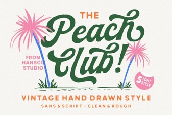 Craft Your Project with Peach Club Font