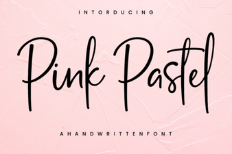 Pink Pastel Font Designs for Creative Projects