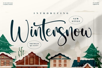 Wintersnow Font: a Cozy Design for Winter Projects
