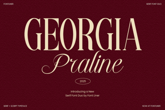 Georgia Praline Font: Elegant Display Designs